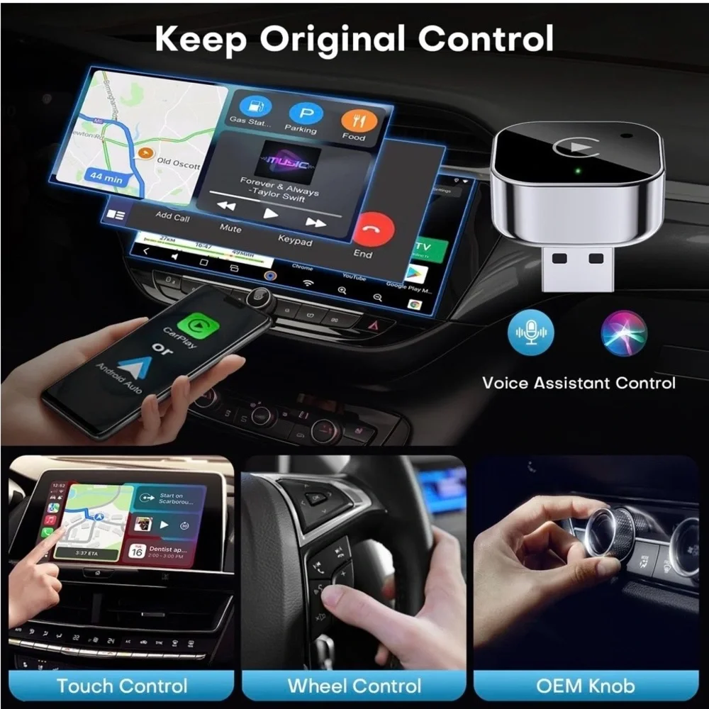 Wireless CarPlay Adapter - Black